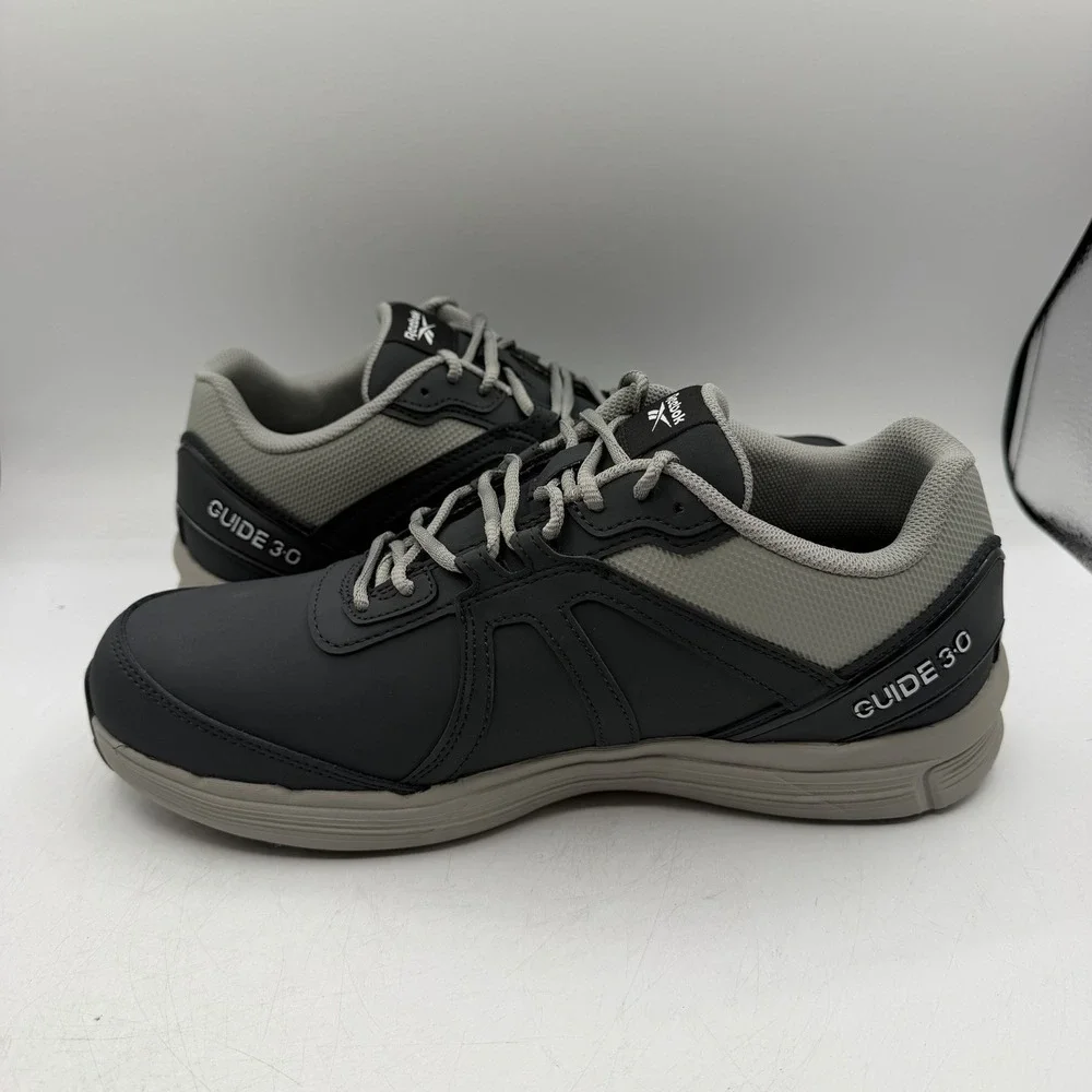 Reebok Guide Work Shoes Mens Sz 12 M Black/Grey Steel Toe Sneakers RB3502